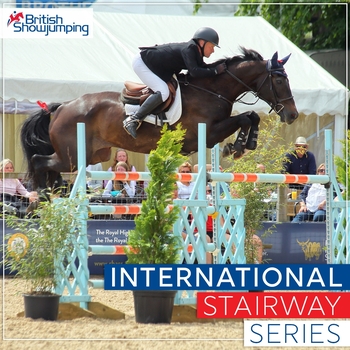 Adrian Speight takes the win in the International Stairway at the Royal Highland Show